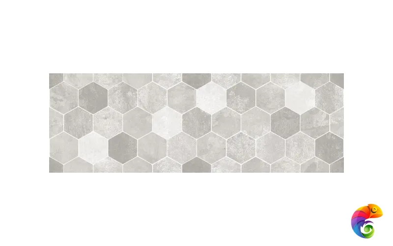 1064-0294 Гексацемент Декор Серый 20х60