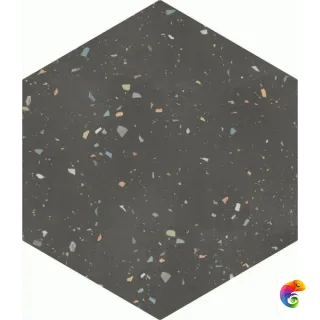 123386 Terrazzo Graphite Colours 32x36,8