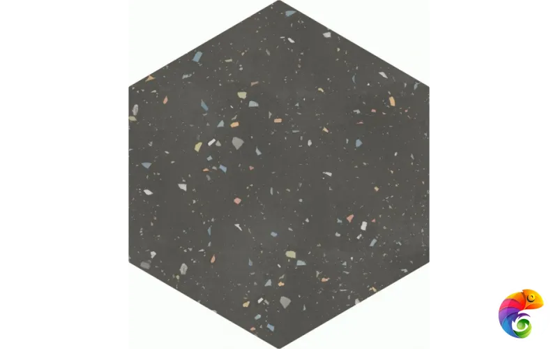 123386 Terrazzo Graphite Colours 32x36,8