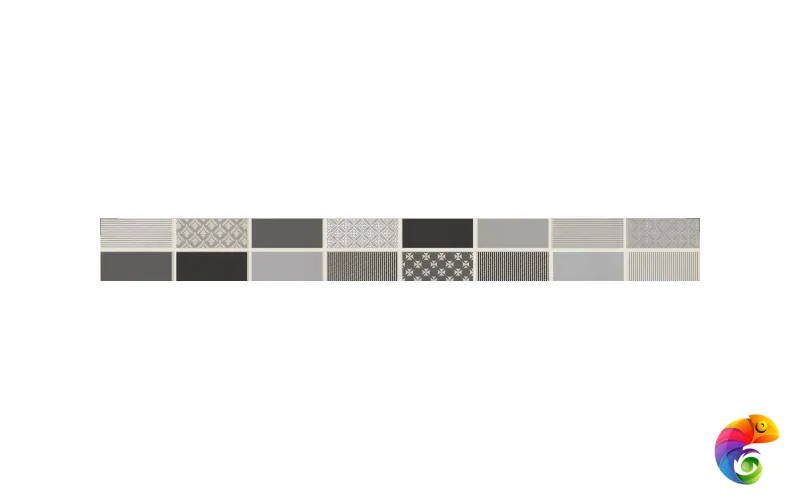 1506-0101 Фиори Гриджио Бордюр Металлизир 6,5х60