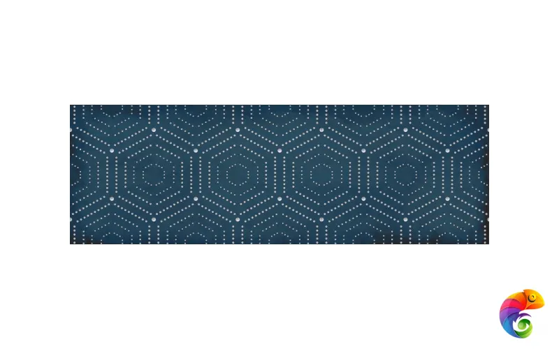 1664-0180 Парижанка декор Геометрия синий 20х60