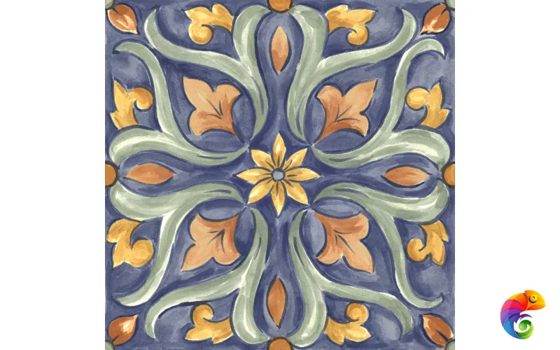 RC8K Amuri Decoro Maiolica Tappeto 4 Glossy 20х20 RT
