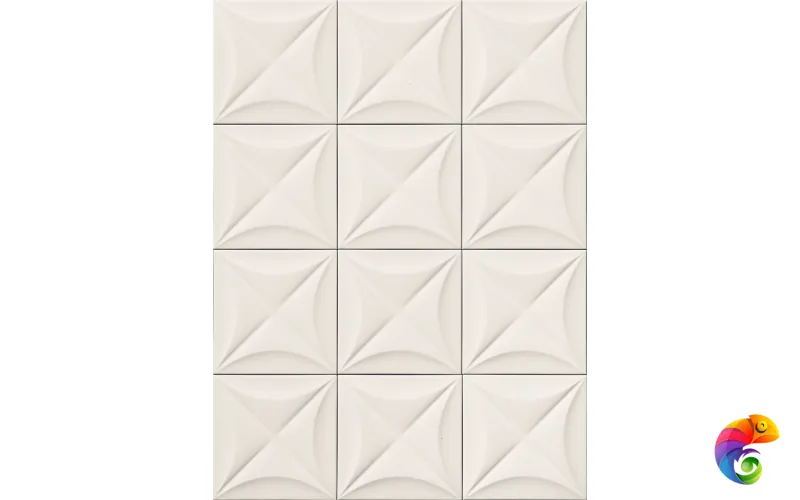 4D Flower White 20х20 (1м2)