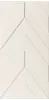 4D Chevron White Matt Rett 40х80
