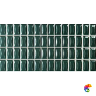3DB Bevel Emerald Gloss 12,5x25