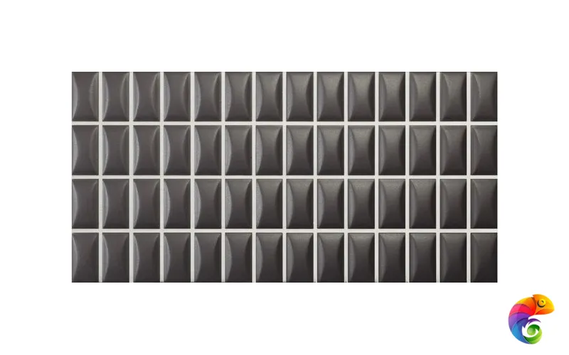 3DB Bevel Onix Matt 12,5x25