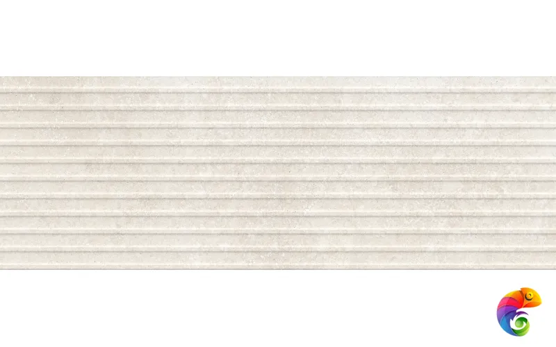 RCUM Travertino Wall Struttura 3D Dorica Cross Bianco Rett 40x120
