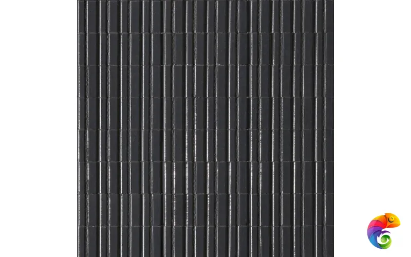 RAER Glacé Struttura 3D Rayé Blu Notte Glossy 7,5x20