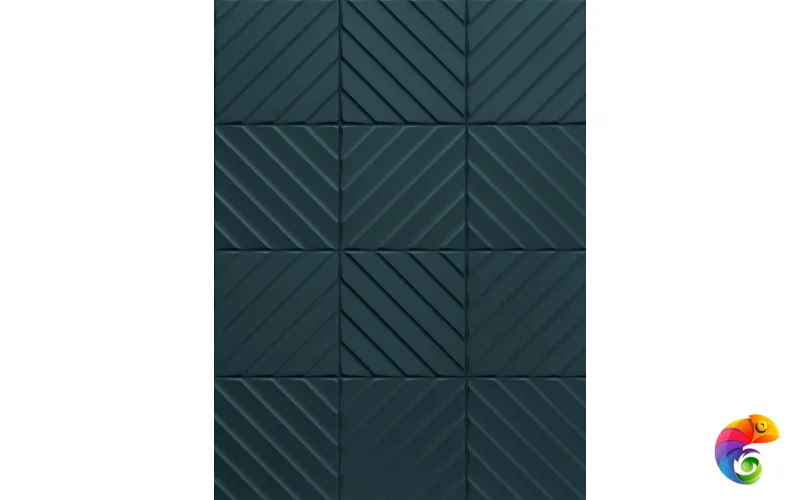 4D Diagonal Deep Blue  20х20