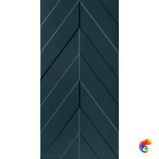 4D Chevron Deep Blue Matt Rett 40х80