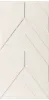 4D Chevron White Matt Rett 40х80