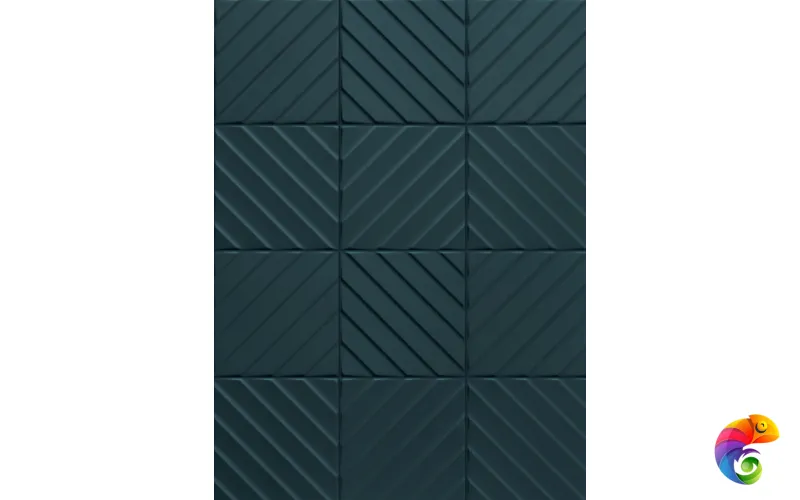 4D Diagonal Deep Blue  20х20