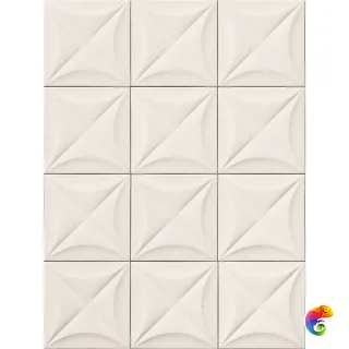 4D Flower White 20х20 (1.04м2)