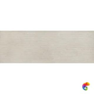 RCUR Travertino Wall Struttura 3D Pli Cross Bianco Rett 40x120