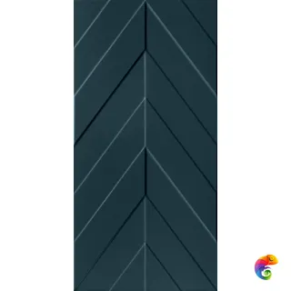 4D Chevron Deep Blue Matt Rett 40х80
