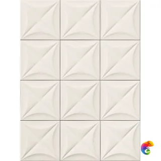 4D Flower White 20х20 (1.04м2)