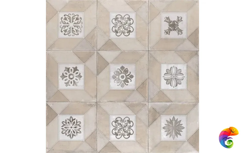 Elegance Deco Cream 20x20