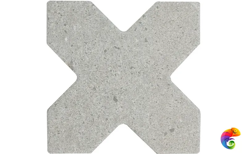 32732 Elda Cross Grey 12x12