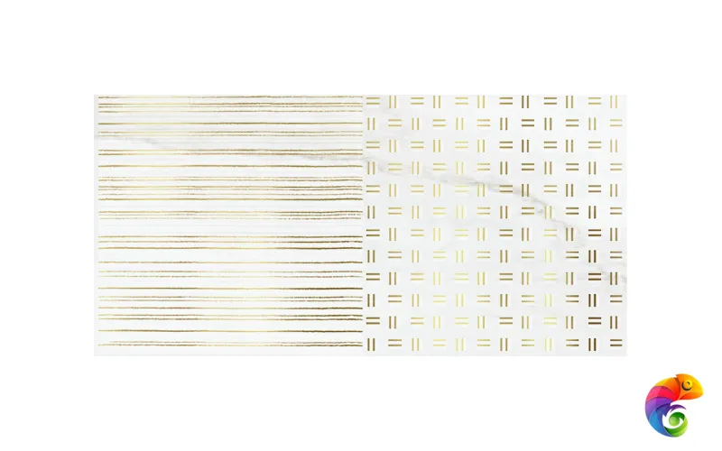 Decor Lumia  Gold White Lapp/Rett 30x60 (комп/2 шт)