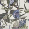 Decor Mural Blu Leaves 20x20