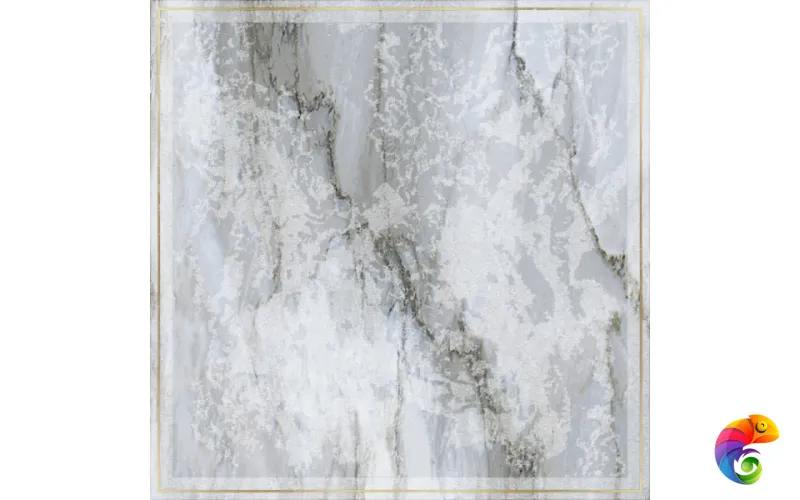 Decor Solitaire Rosone Pav.  Gold- Blu Lapp/Rett 60x60