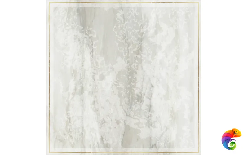 Decor Solitaire Rosone Pav.  Gold- Grey Lapp/Rett 60x60