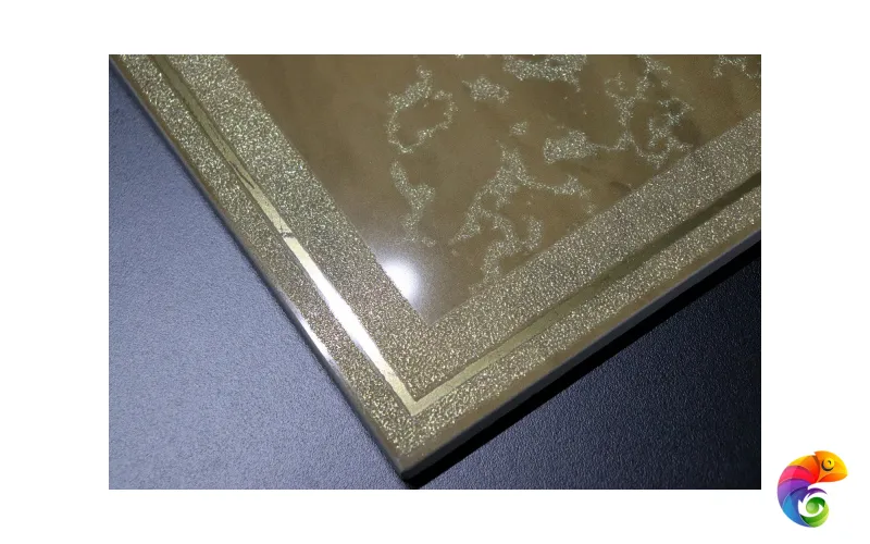 Decor Solitaire Rosone Pav.  Gold- Visone Lapp/Rett 60x60