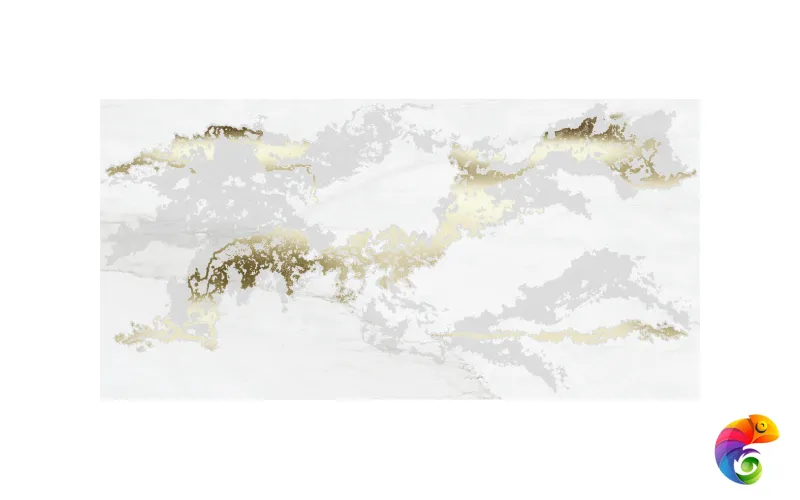 Decor Solitaire  Gold- White Lapp/Rett 60x120 (1шт)