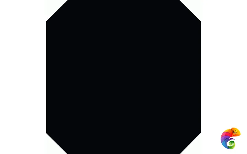 Eight Black 20x20