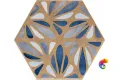 J084 Terracreta Dipinto Chamotte Esagonо 25х21,6