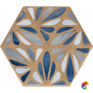J084 Terracreta Dipinto Chamotte Esagonо 25х21,6