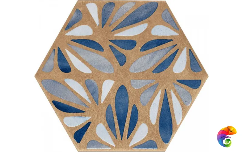 J084 Terracreta Dipinto Chamotte Esagonо 25х21,6