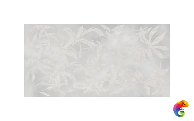 K958008R0001VTER 60x120 АртВолл Цветы Серый Матовый Ректификат 60х120