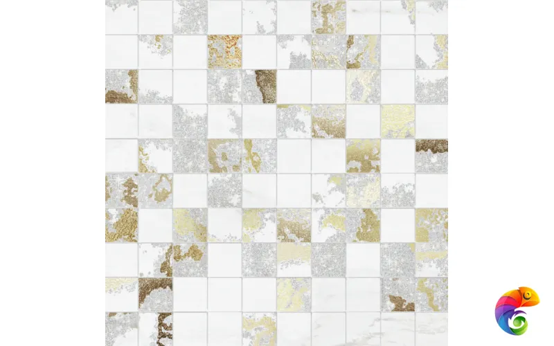 MQSW Mosaico Q. Solitaire White Mix 29,7х29,7 (Р) (6 шт)