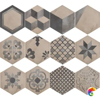Mix Decori Esagono Vers. F 25х21,6