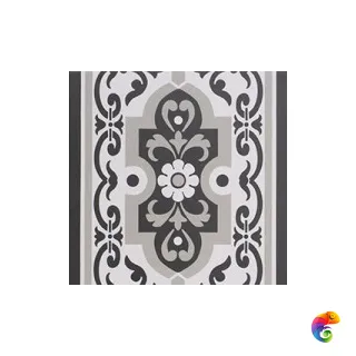 Normandy Cenefa Black 20х20