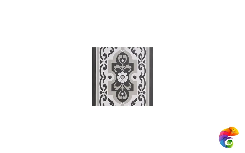 Normandy Cenefa Black 20х20