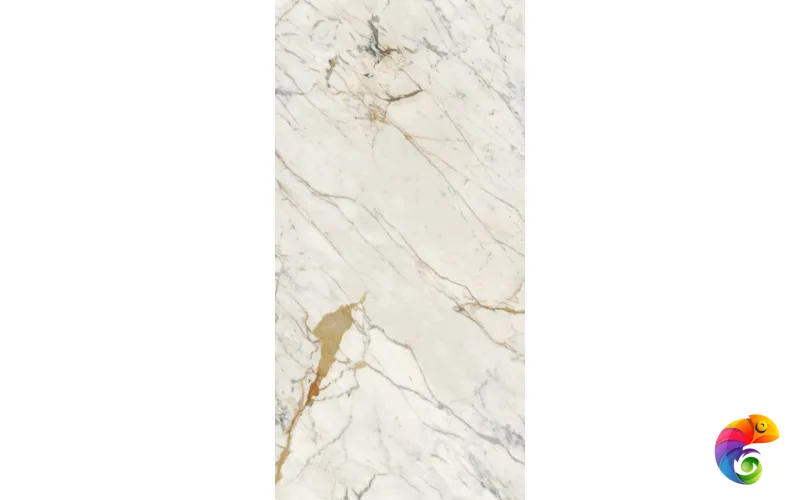 R6RL Maiora Marble Effect Calacatta Oro Glossy Rett 120x240