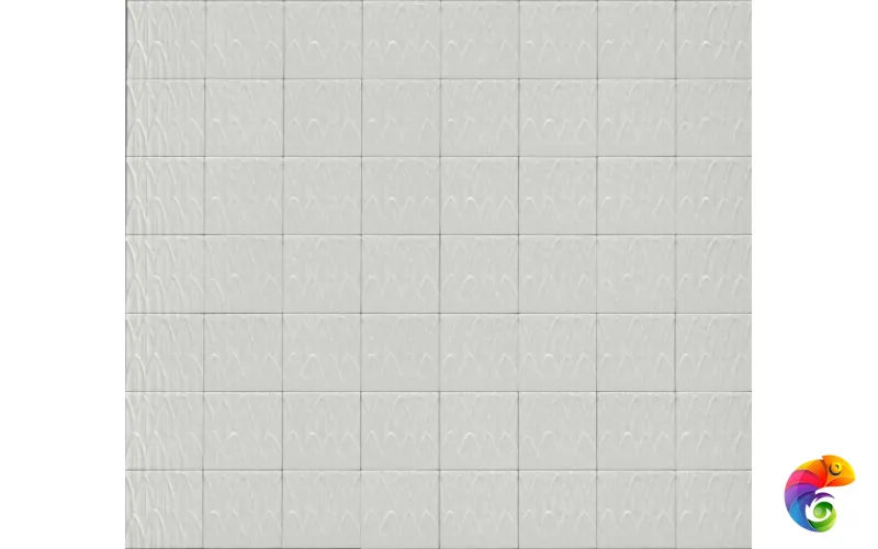 R9RD Struttura Foglia Bianco 3D 15x15