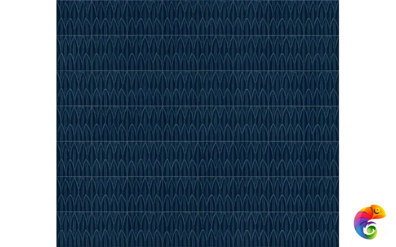 R9RF Struttura Foglia Blu 3D 15x15