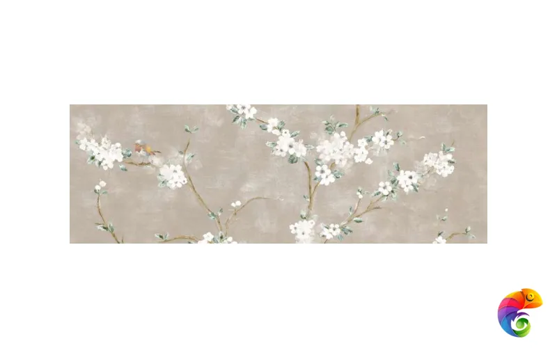 RA1Y Mixed Rosa Decoro Fiori di Pesco A Rett. 40x120