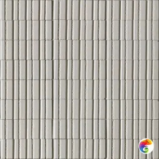 RAEL Glacé Struttura 3D Rayé Bianco Glossy 7,5x20