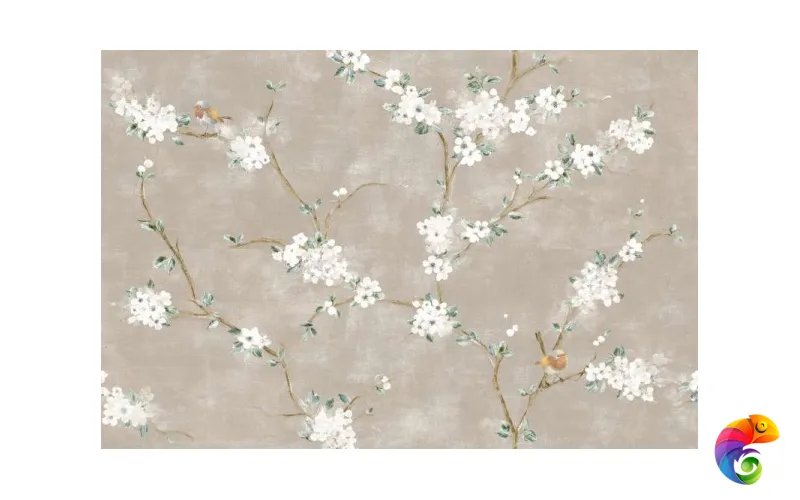 RC5M Mixed Rosa Decoro Fiori di Pesco Rett. 40x120 (A+B)