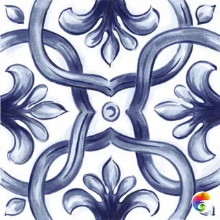 RC8H Amuri Decoro Maiolica Tappeto 2 Glossy 20х20 RT