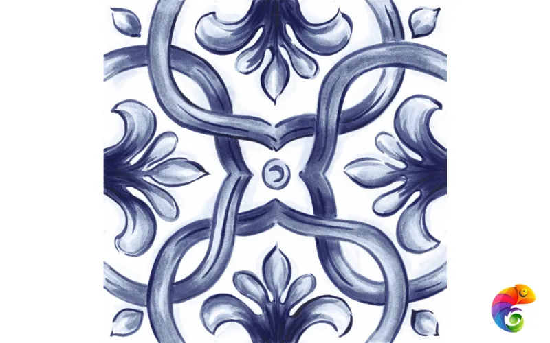 RC8H Amuri Decoro Maiolica Tappeto 2 Glossy 20х20 RT