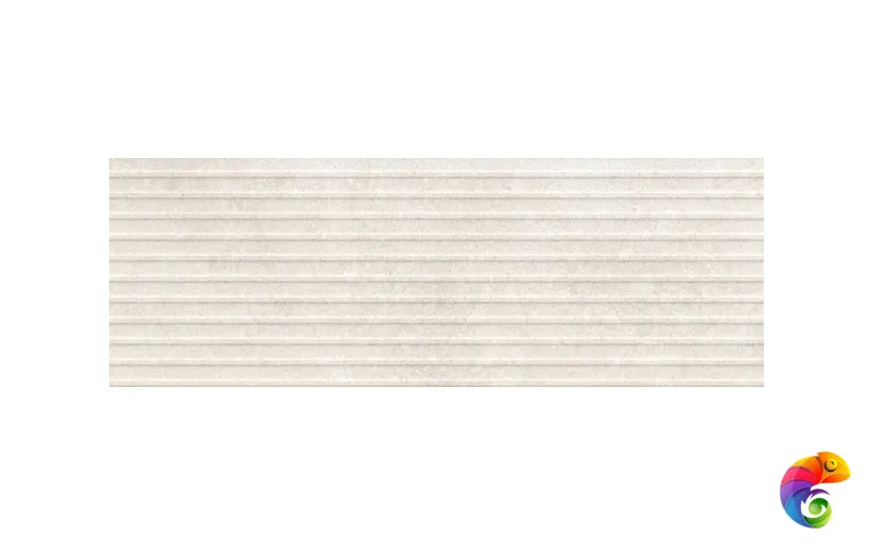 RCUM Travertino Wall Struttura 3D Dorica Cross Bianco Rett 40x120