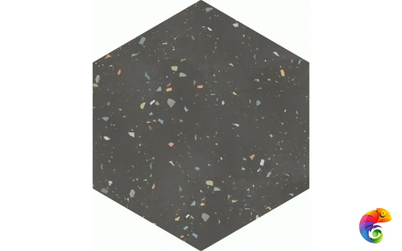 Terrazzo Graphite Colours 32x36.8