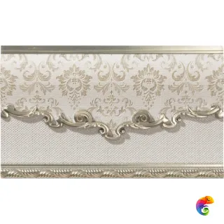 Zocalo Poem Oro -Bone 15x25