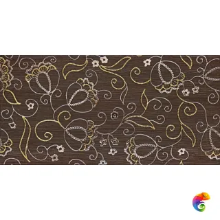 Декор Наоми коричневый 19,8х39,8