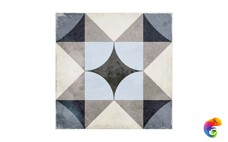 Equipe Art Noveau Керамогранит Palais Blue 20x20 натуральный  КА-00018921